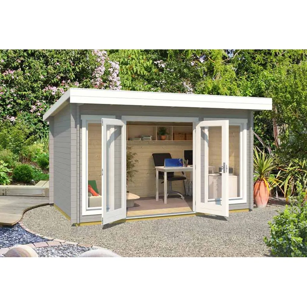 Lasita Maja Ltd Dorset-Log Cabin, Garden Room, Home Office - L430xW320xH233.7 cm in Light Tan 5