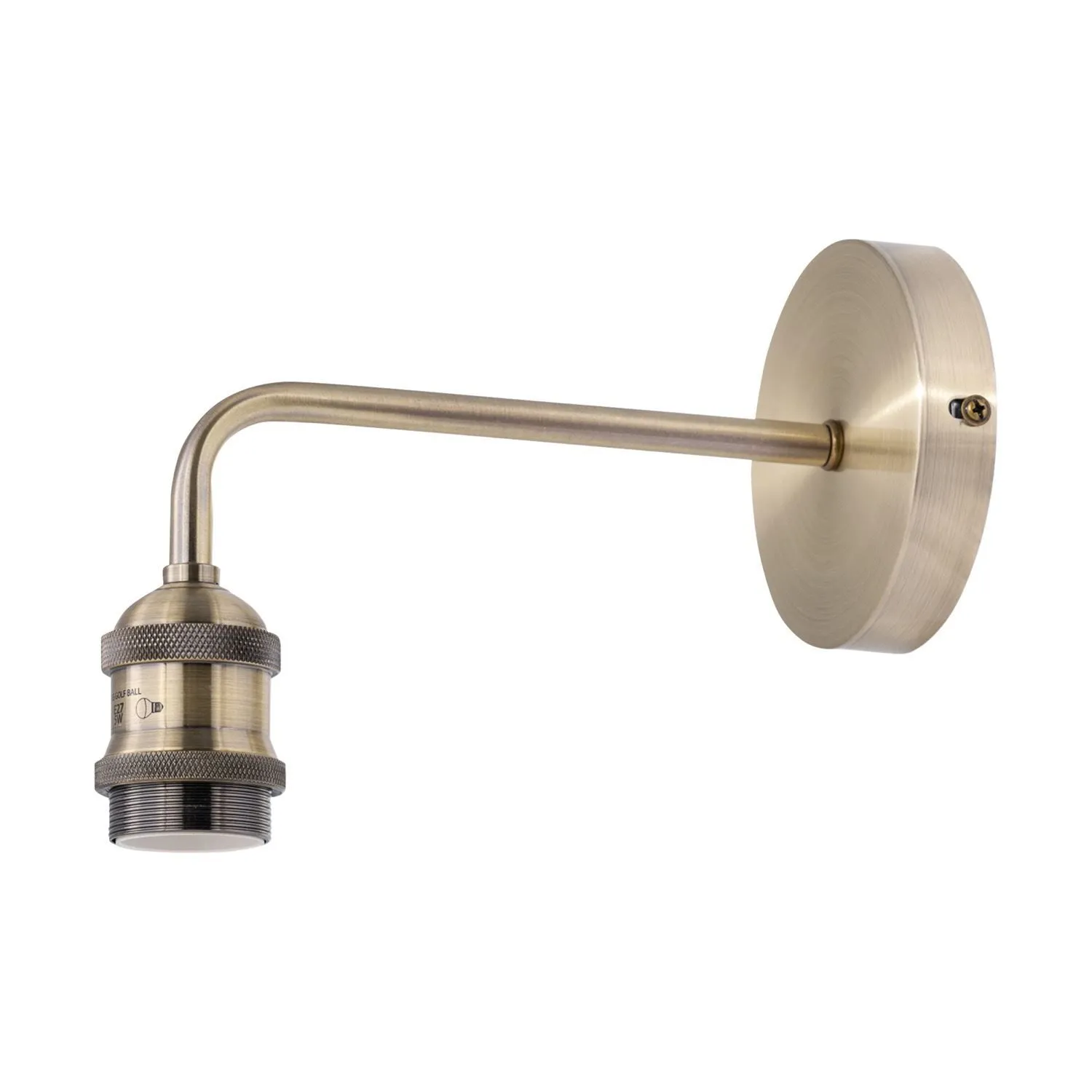 First Choice Lighting Set of 2 Isaac - Antique Brass Wall Lamps in Gold 2