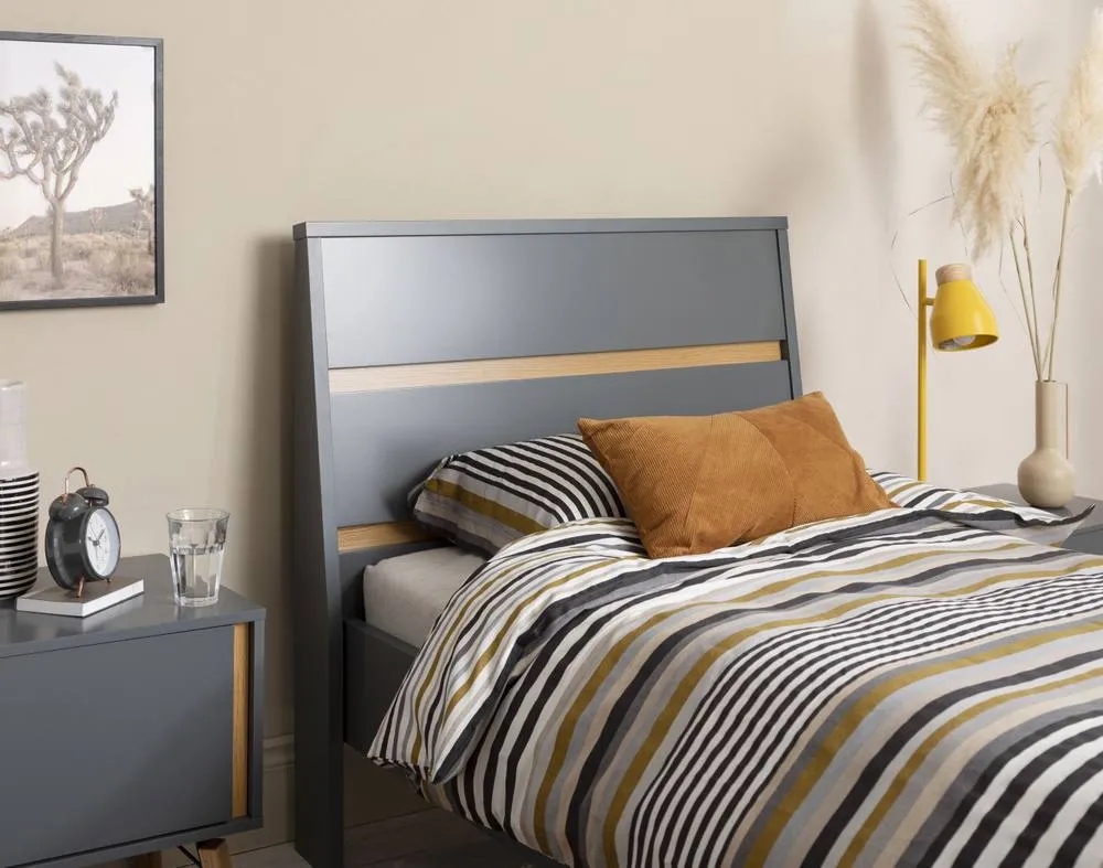 Nöa and Nani Otto Single Bed Frame in Grey 3