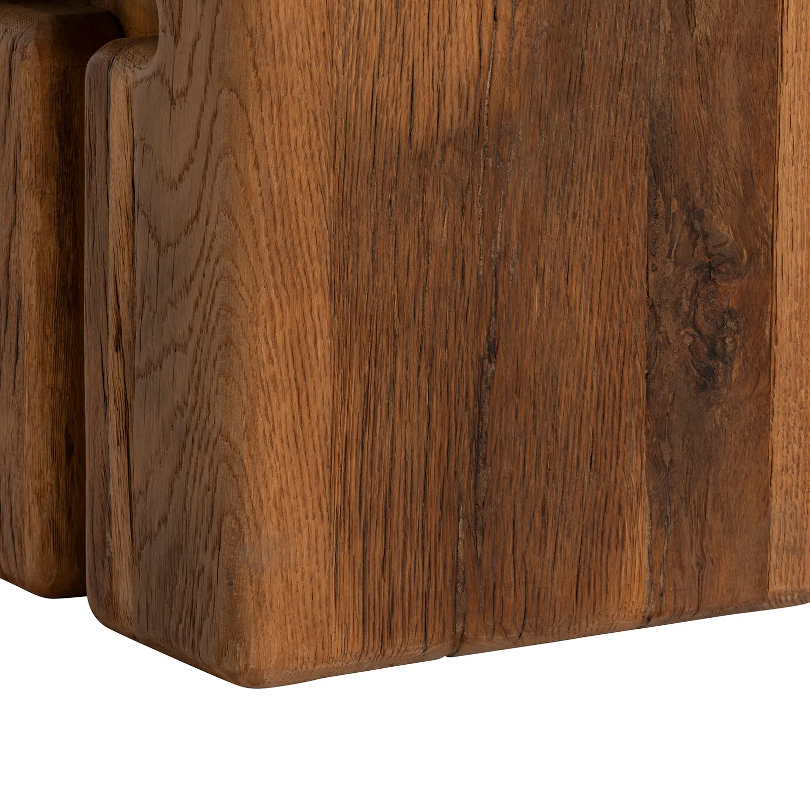 Knole Square Stool 35X35X45Cm, Brown Oak | Barker & Stonehouse 4