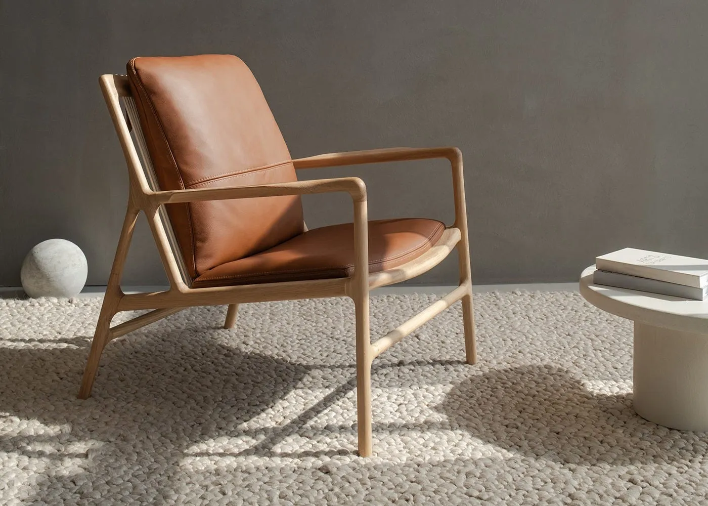 Gazzda Dedo Easy Chair Dakar Leather Whisky 2732 3