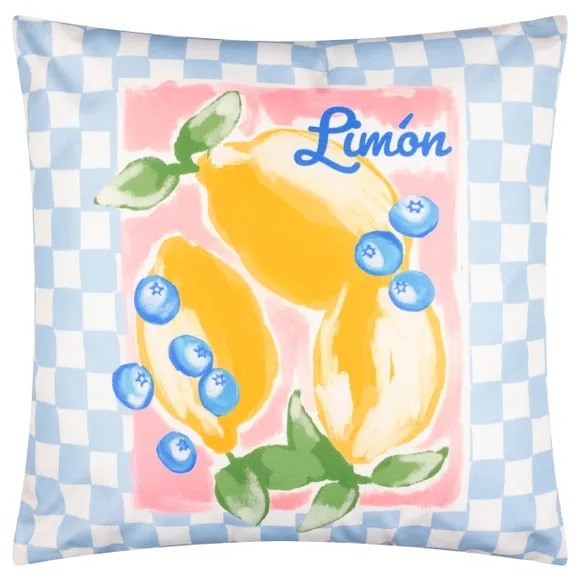 Mediterranean Limon Outdoor Square Cushion 3