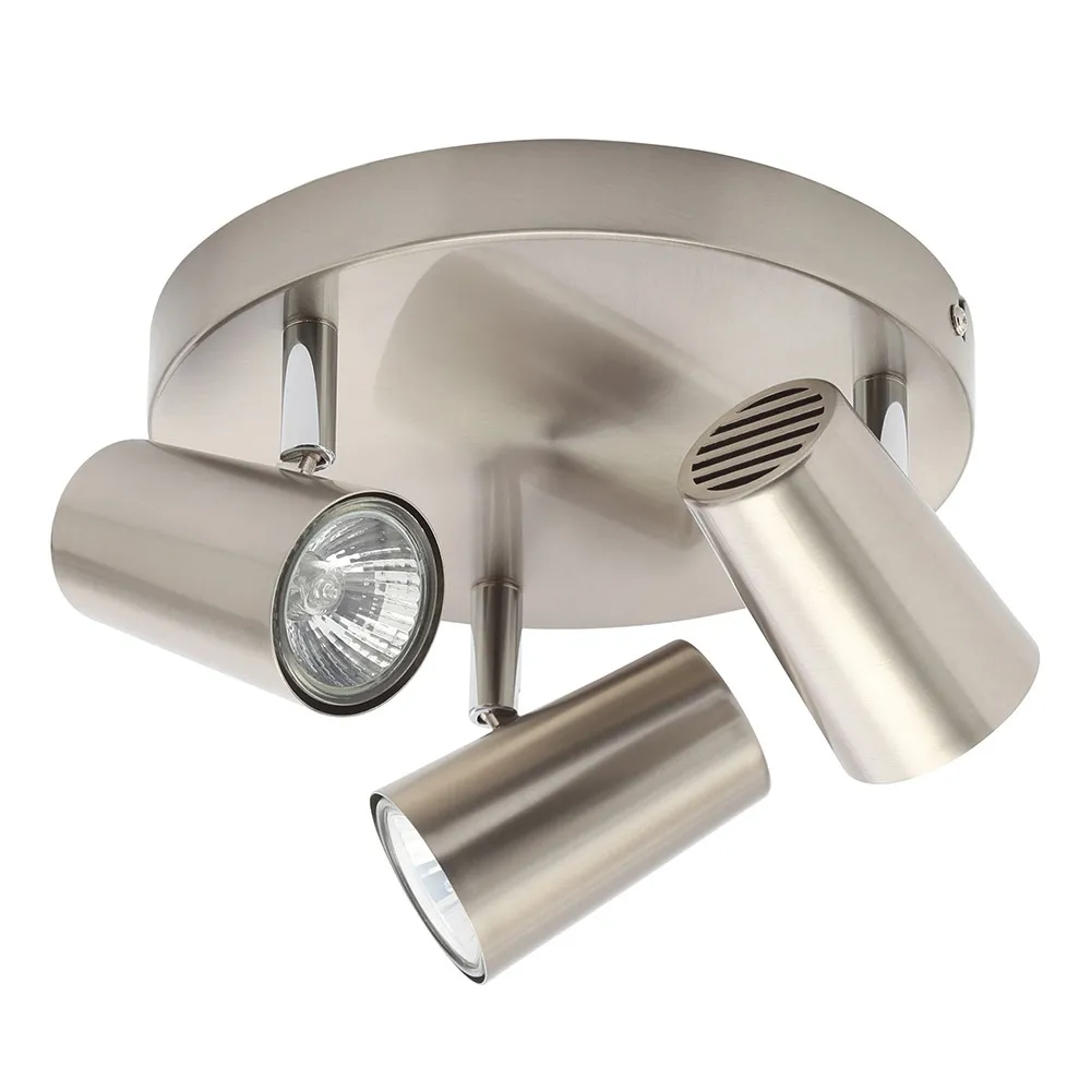 Barley Spotlight Plate, Satin Nickel