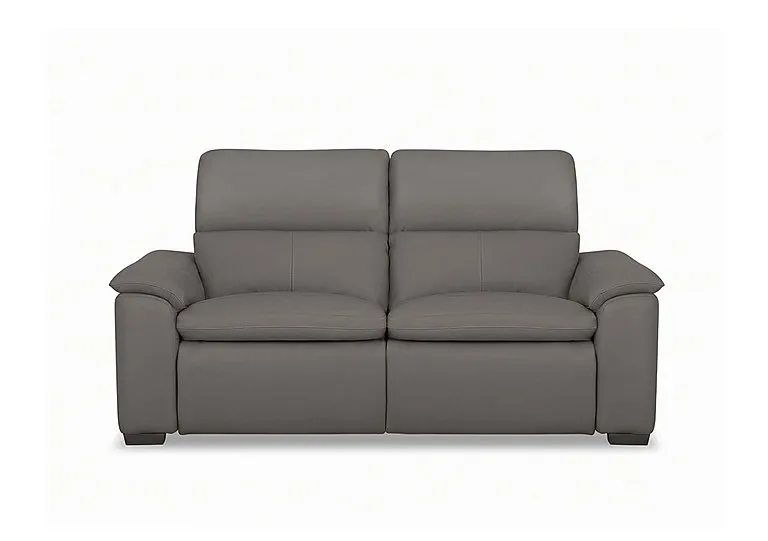 Relax 2 Seater Leather Power Recliner Sofa with Power Headrests - Elephant - Sofas and Armchairs - In Time for Christmas