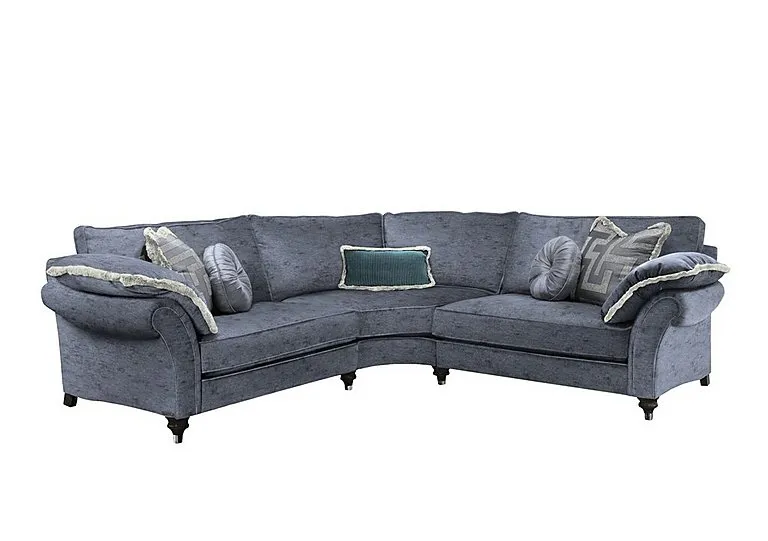 Princeton Ruched Small Corner Sofa - Anthracite