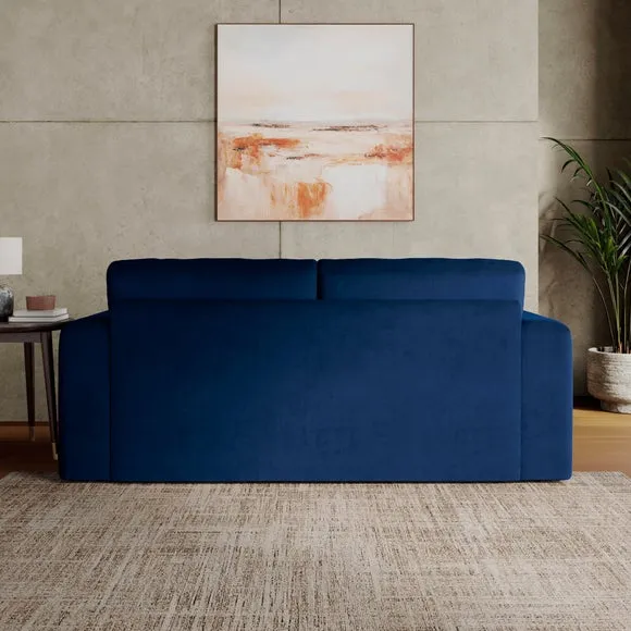 Abel Matte Velvet Reversible Corner Chaise Sofa 2