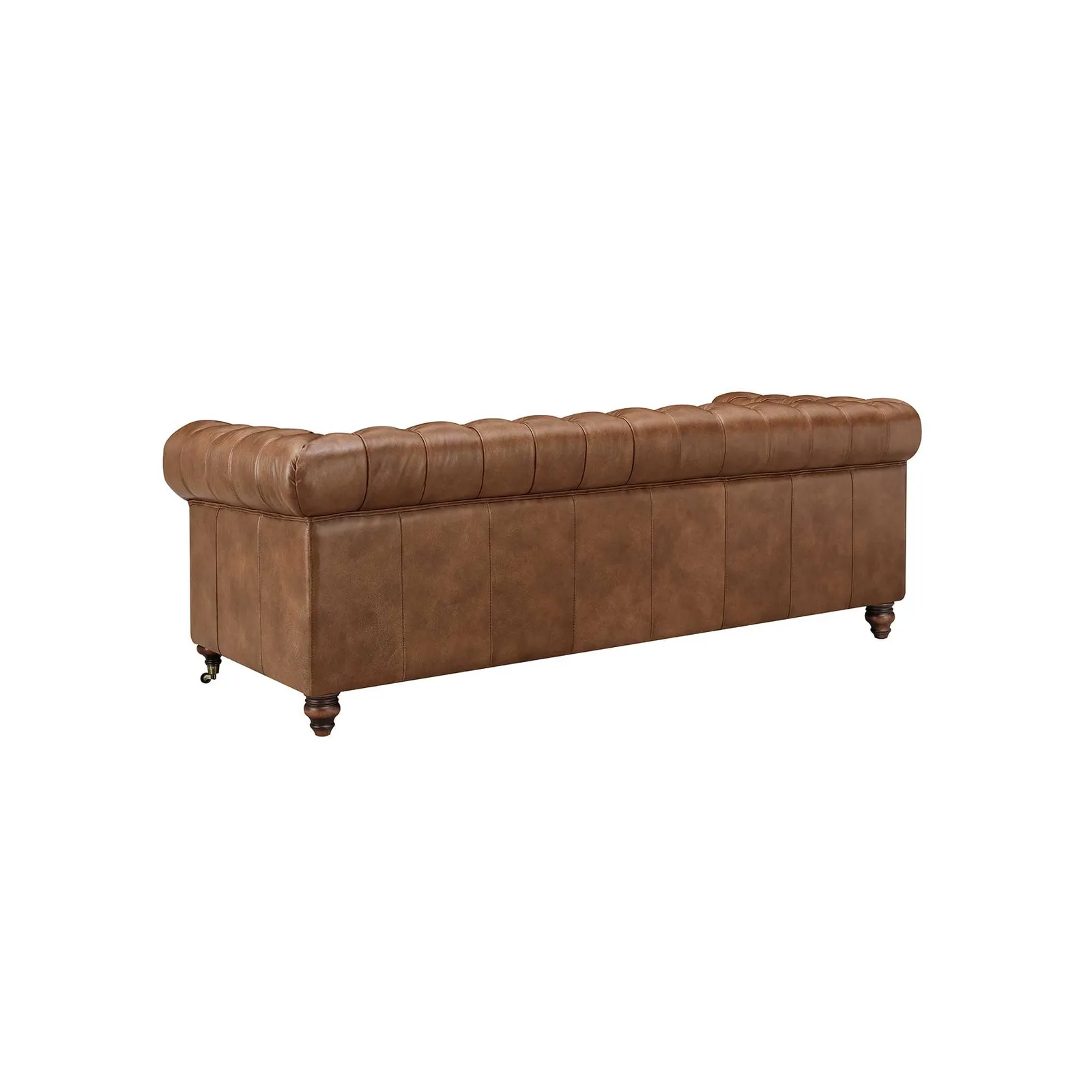 Ullswater 4 Seater Chesterfield Sofa 2034 Dark Rum Fl, Brown Leather | Barker & Stonehouse 3