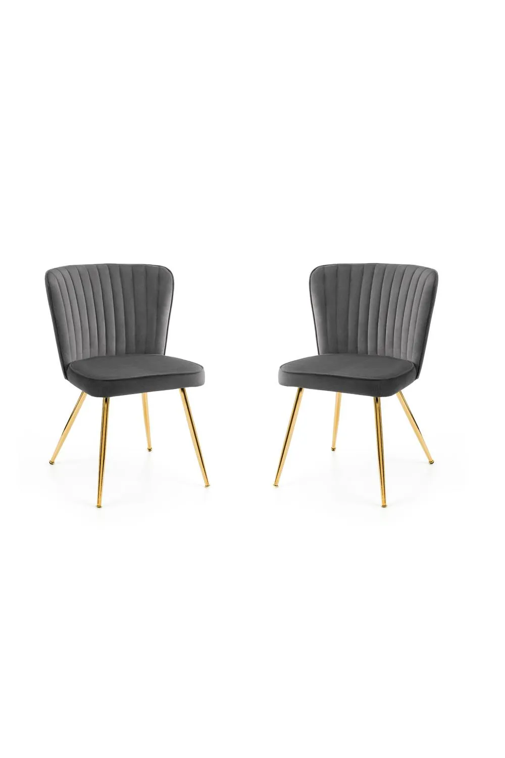 Julian Bowen Cannes Upholstered Dining Chair (Set of 2) in Grey 4