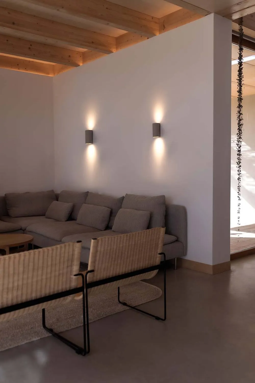 Netlighting Sole Round Up & Down Wall Lamp Grey 2x GU10 2
