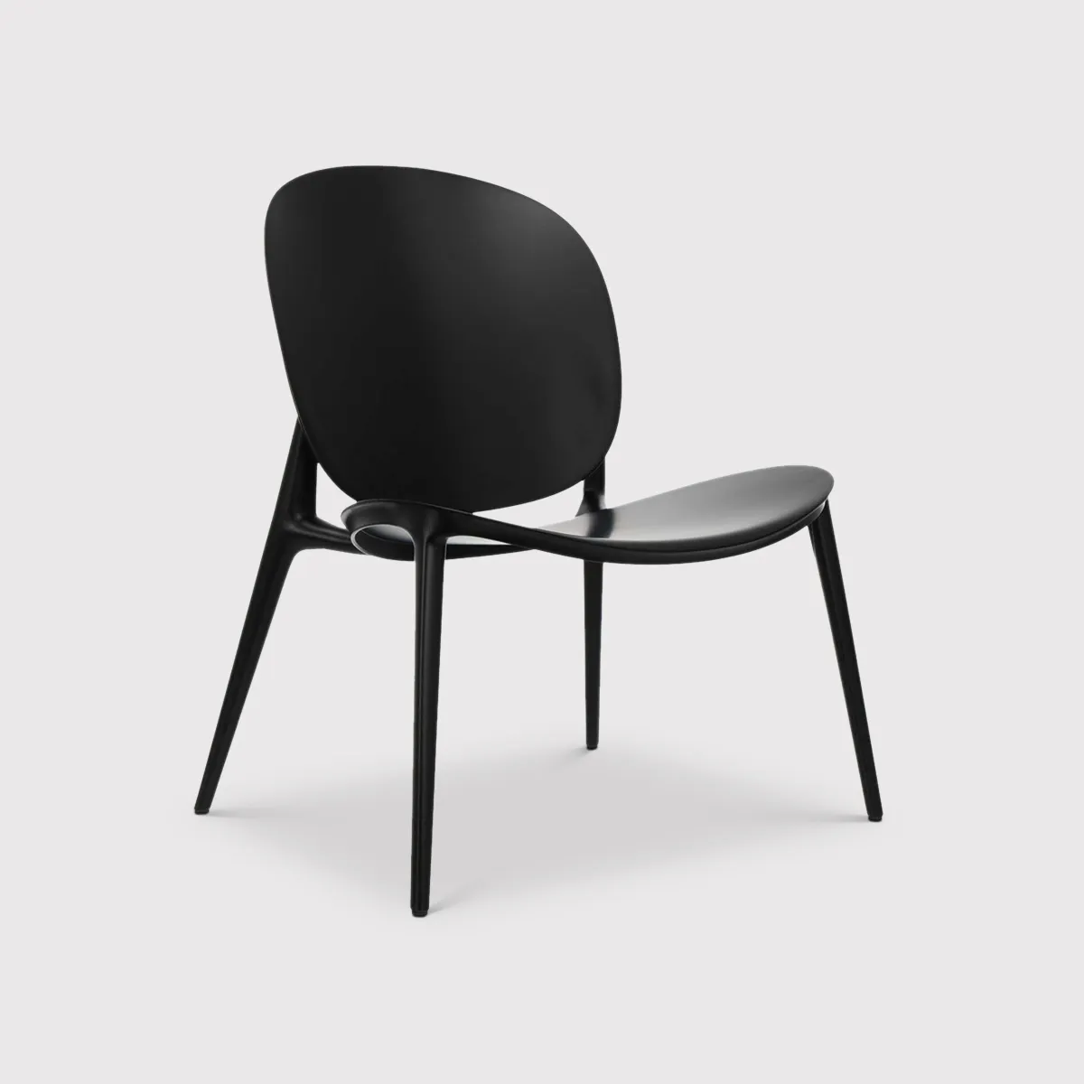 Kartell Be Bop Lounge Chair, Black Plastic | Barker & Stonehouse 1
