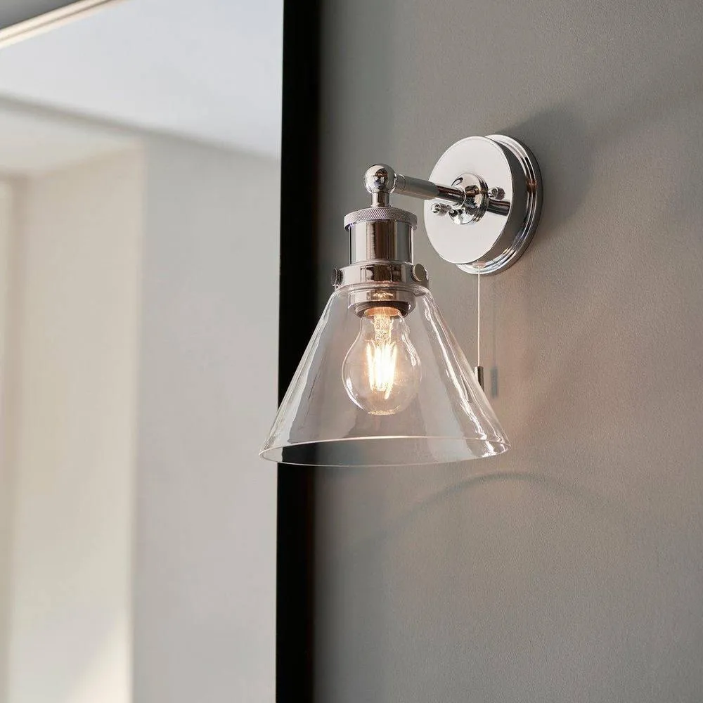 Netlighting 'CATANZARO' Non Dimmable Stylish Contemporary Bathroom Glass Wall Lamp in Grey 2