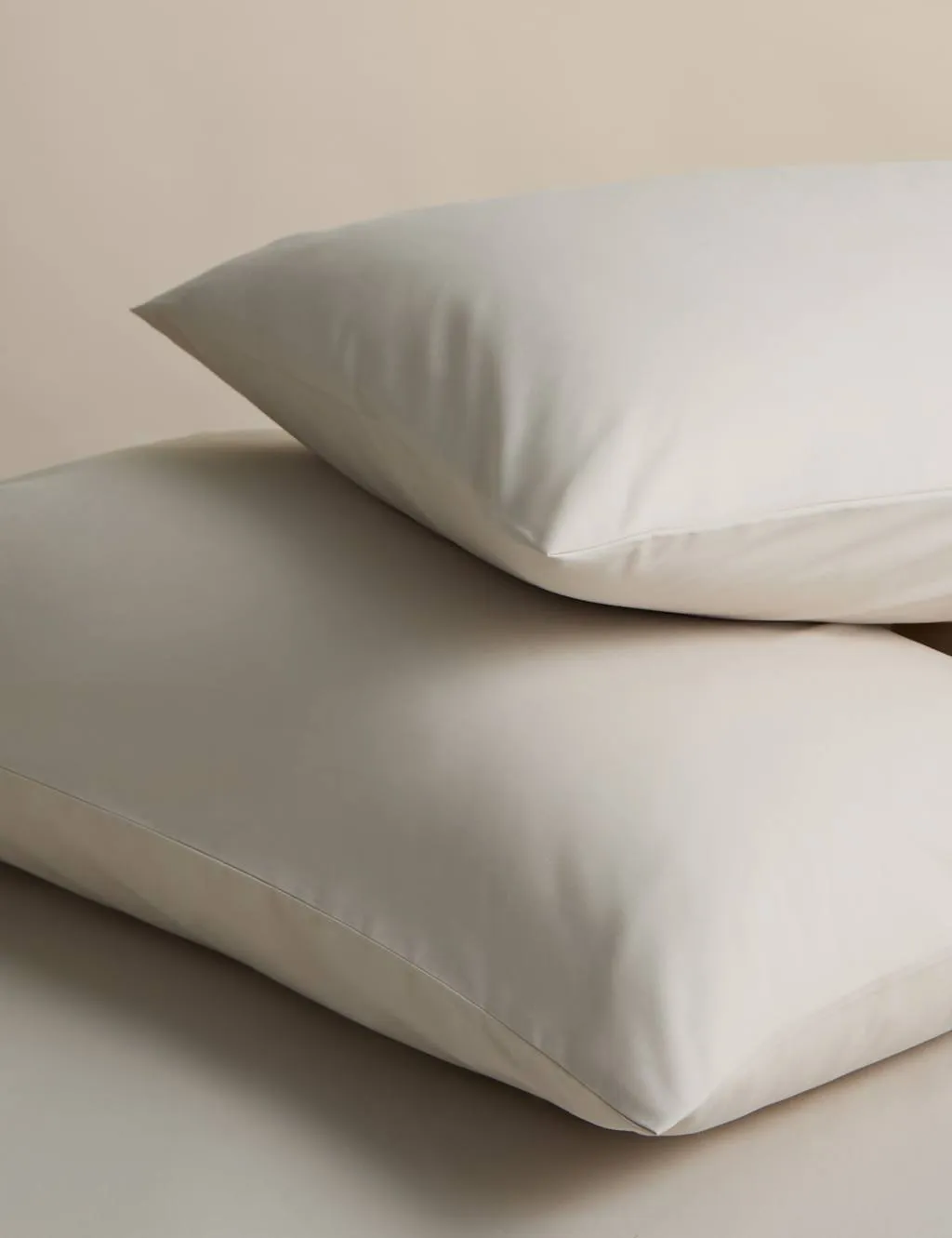 M&S 2 Pack Pure Cotton 180 Thread Count Pillowcases Linen