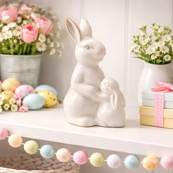 Eggstraordinary Gift Co. Bunny and Baby Ornament 1