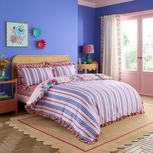 Sophie Robinson Flourish Floral 100% Cotton Duvet Cover & Pillowcase Set 2