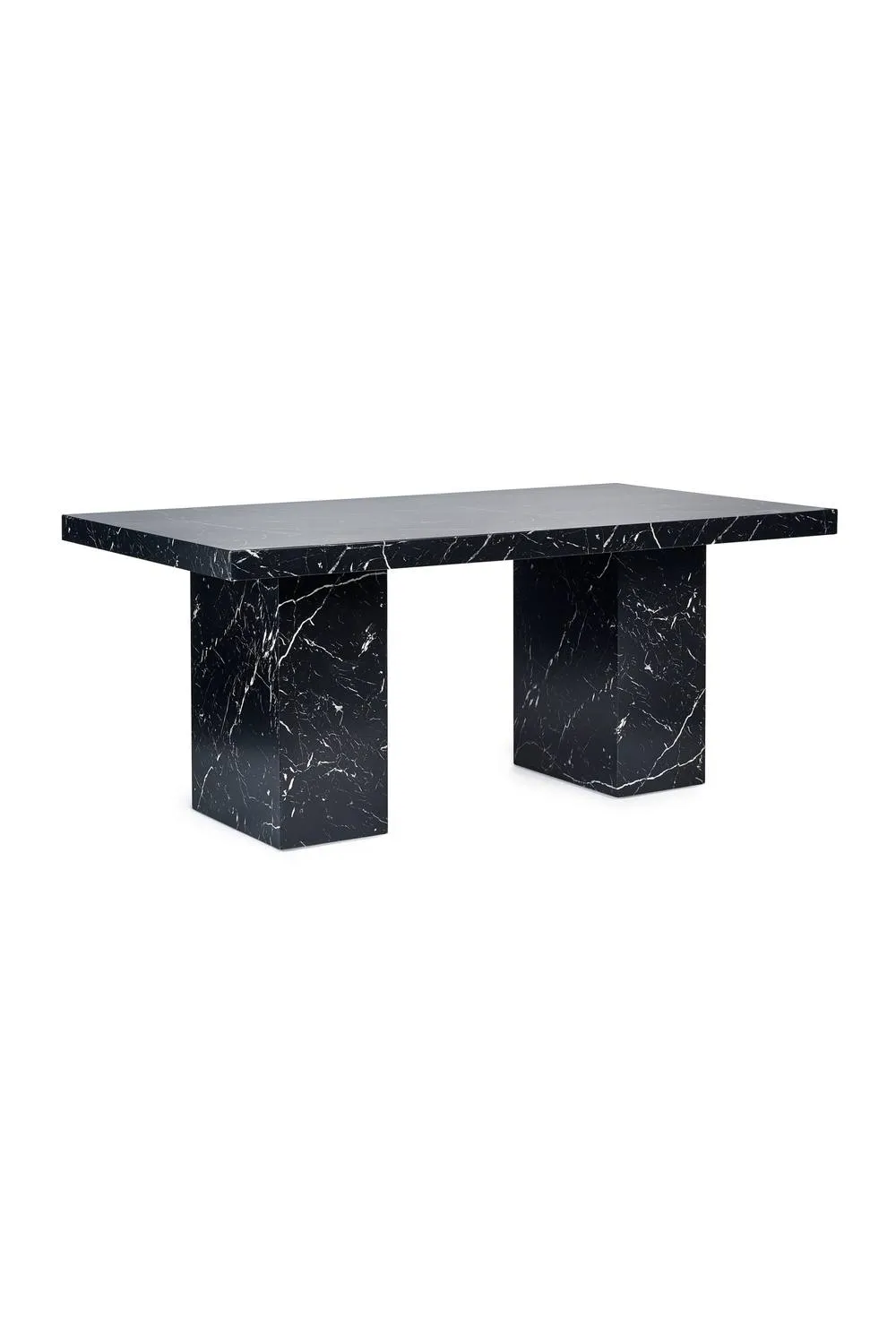 Julian Bowen Rome Rectangular 6-8 Seater Dining Table in Black 5