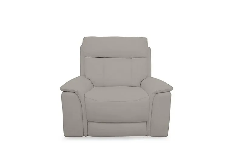 Chill Leather Chair - Silver Grey