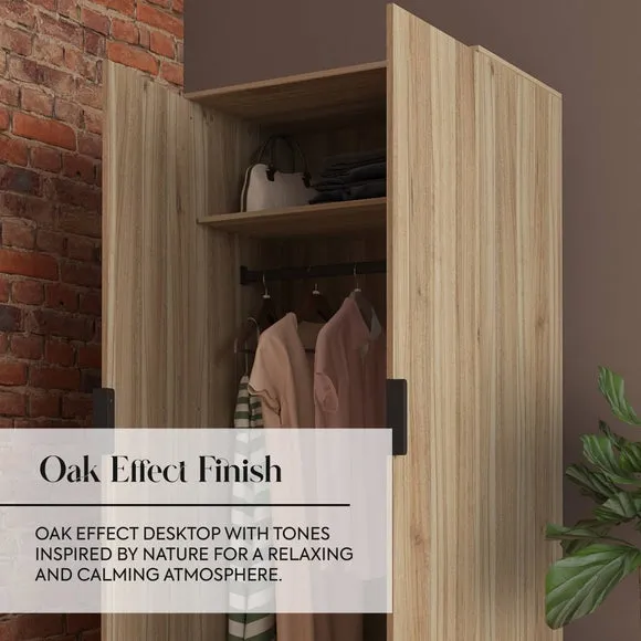 XR Living Denver 2 Door Wardrobe with App Controlled LED Lights 6