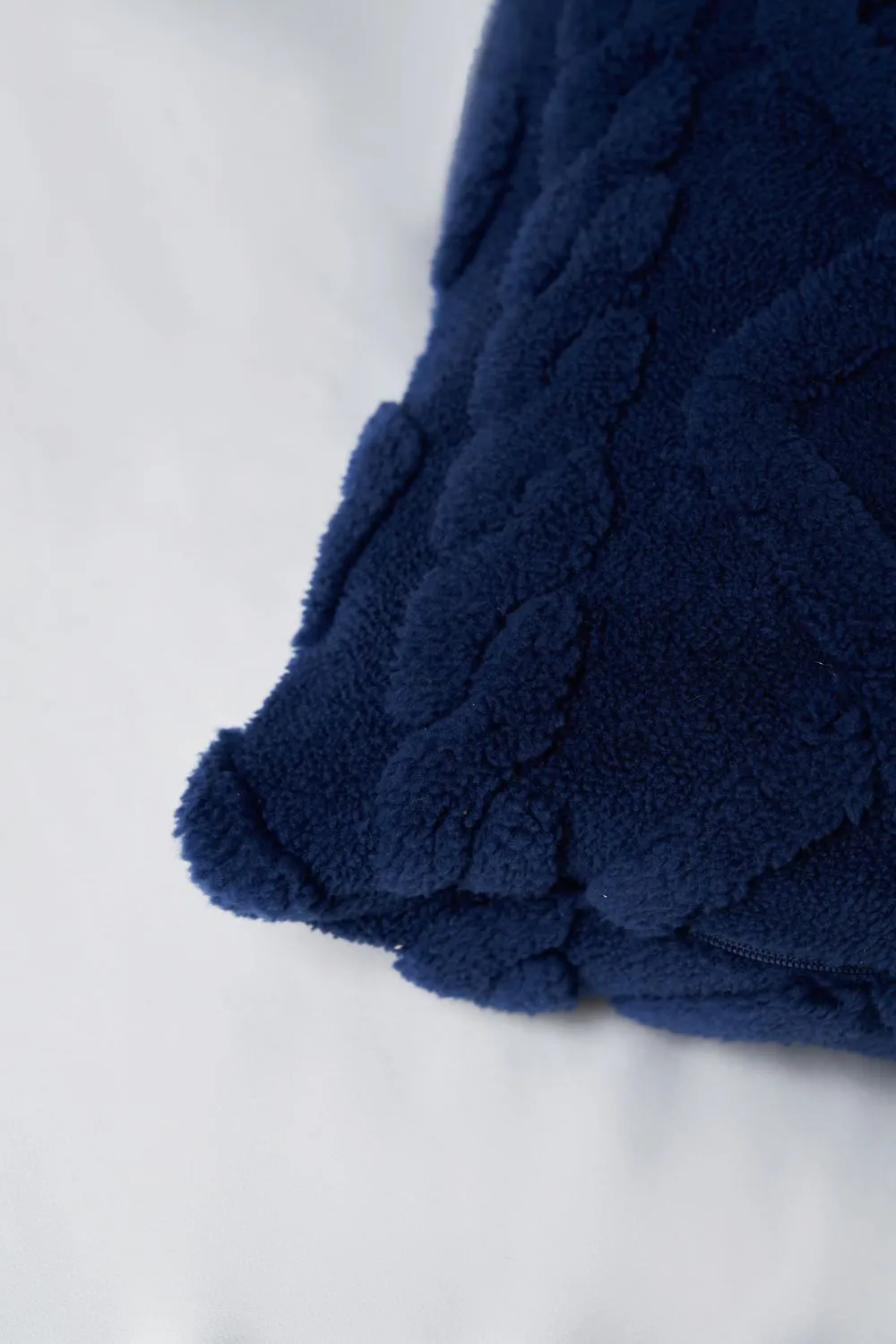 BHS Cable Knit Cushion in Navy 3