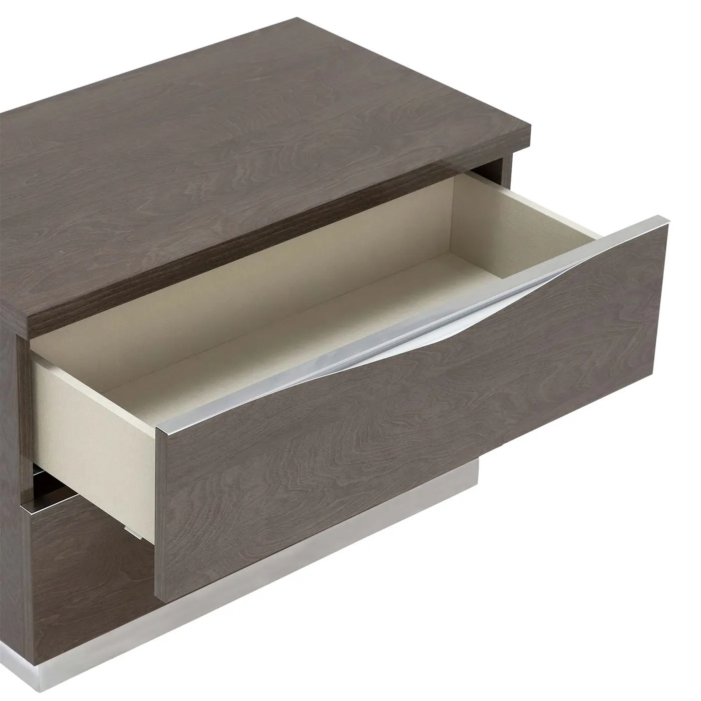 Lutyen Large Bedside Table, Grey Wood | Barker & Stonehouse 4