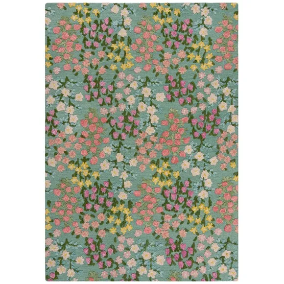Country Garden Floral Wool Rug 5