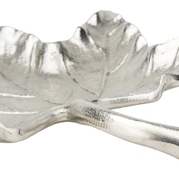 Metal Oak Leaf Bowl 4