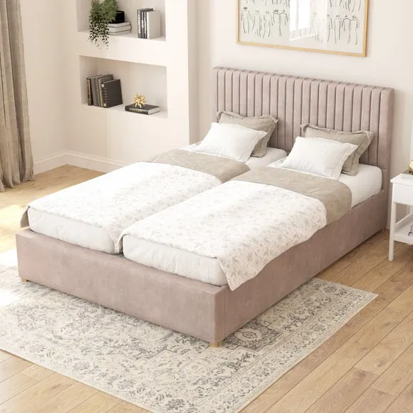 Grant Plush Velvet Adjustable Bed 1