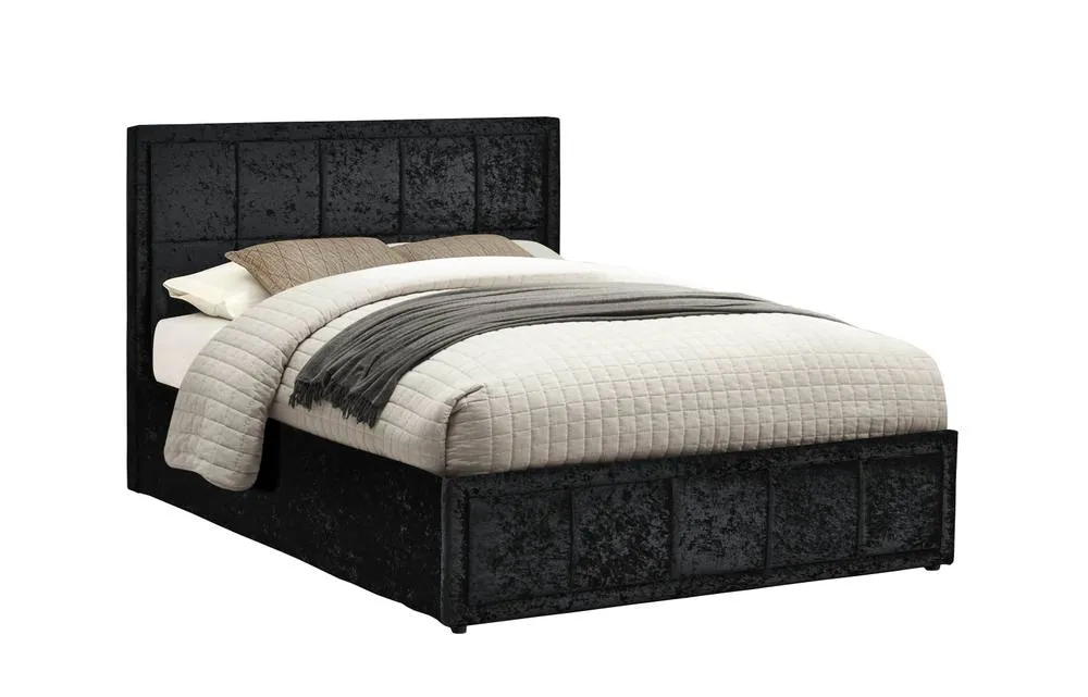Birlea Fabric Ottoman Bed Frame Storage Hannover Gas Lift in Black 5