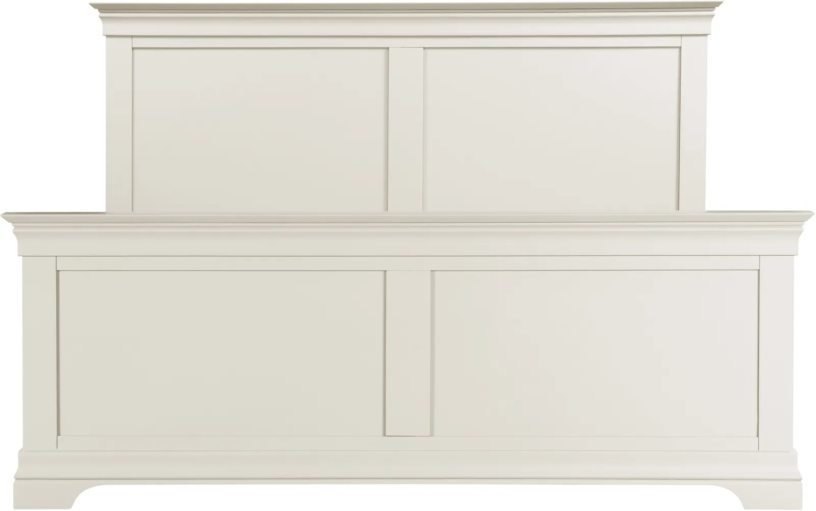 Seconique Bordeaux 5' Bed High Foot End (Part Assembled) in Ivory 3