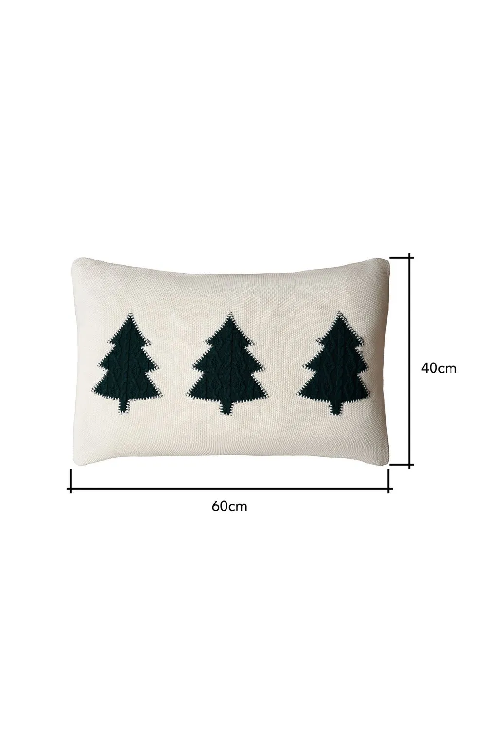 BHS Christmas Trees Cushion in Green 4
