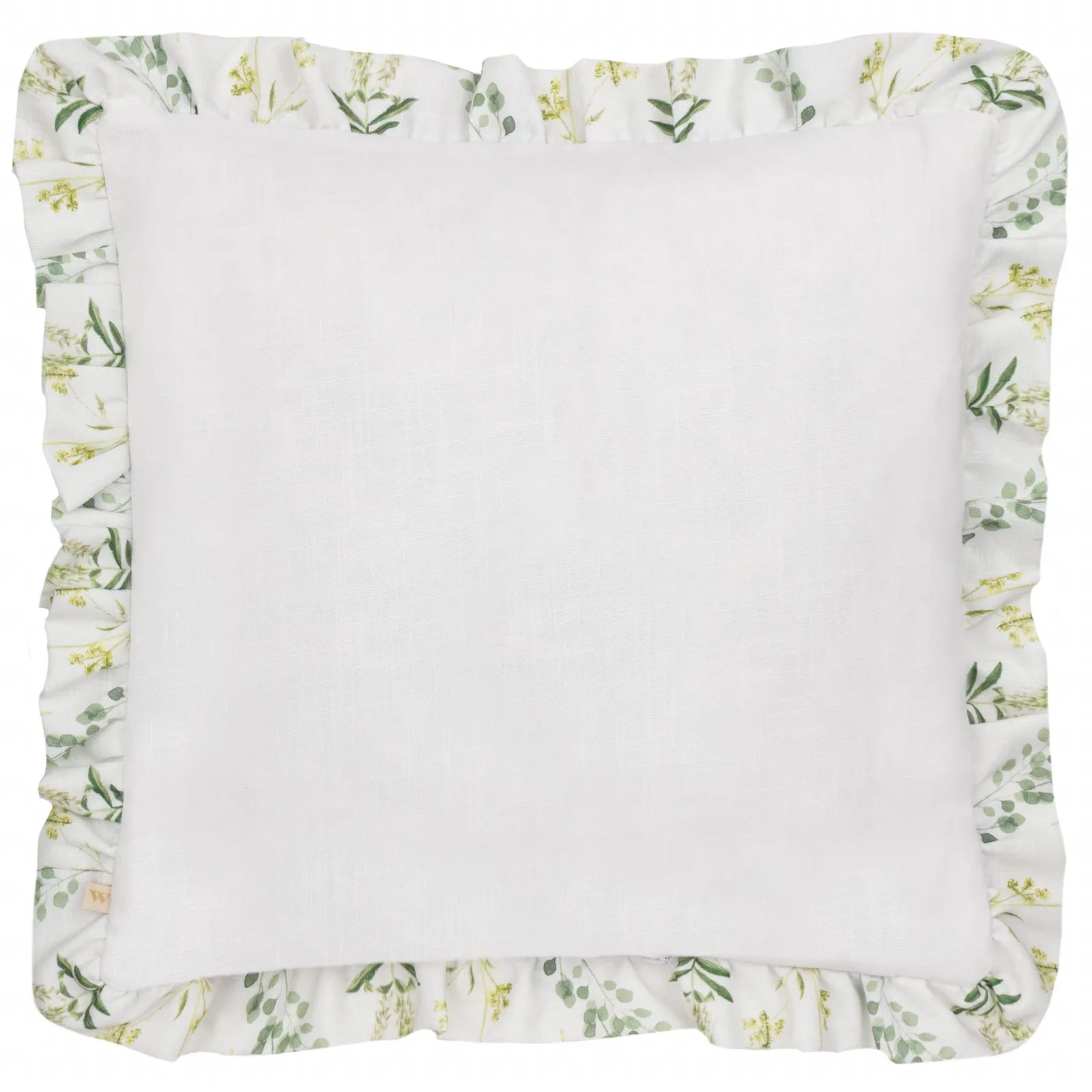Wylder Meadow Ruffle Floral Cushion in Blue 3