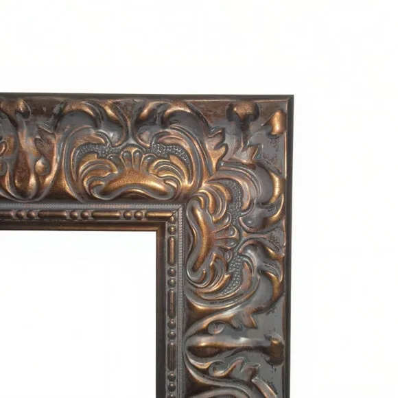 Yearn Carved Antique Bevelled Rectangle Wall Mirror 2