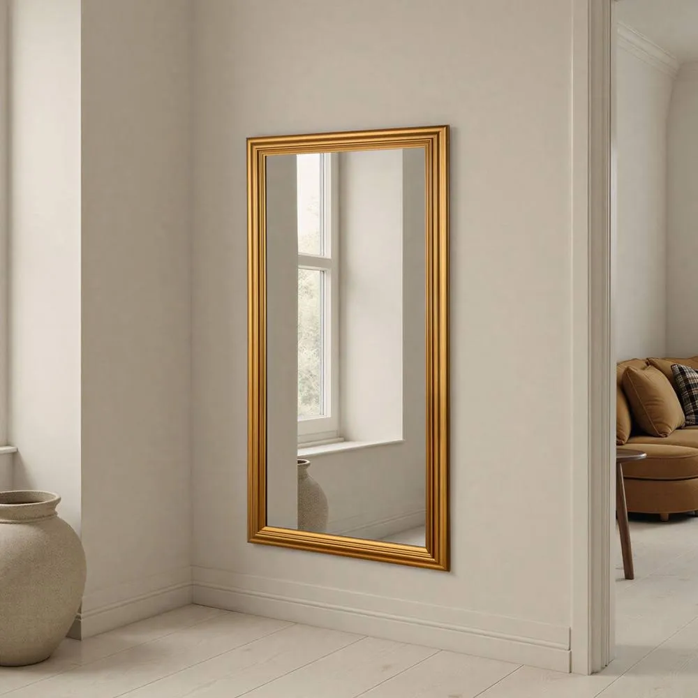 Yearn Mirrors Contemporary Gold Framed Bevelled Mirror 2