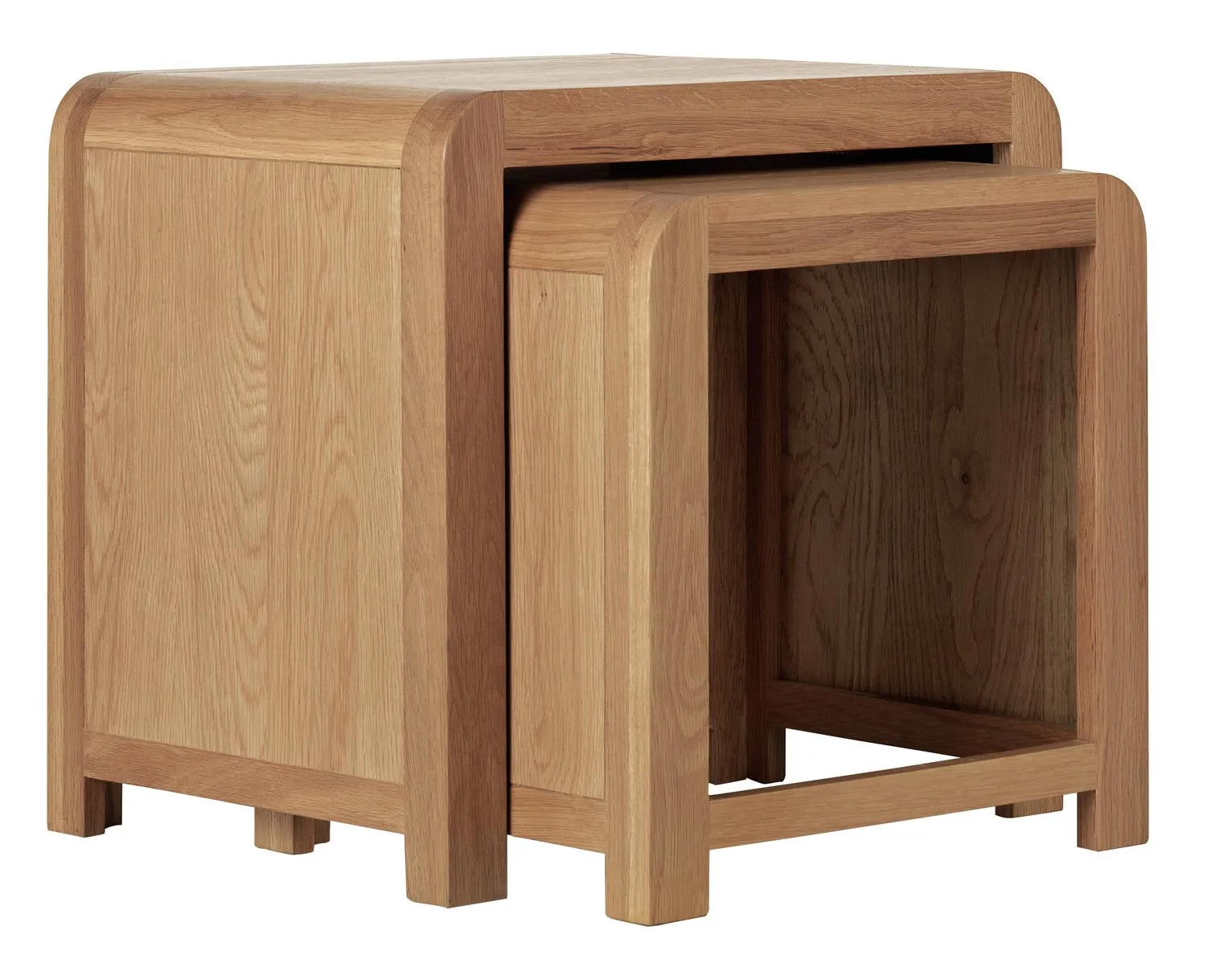 Habitat Novara Nest of 2 Tables - Oak Veneer