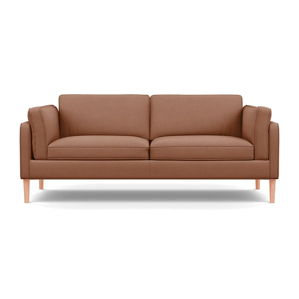 Heal's Sonno 3 Seater Siena Cotton Clay Natural Feet 1