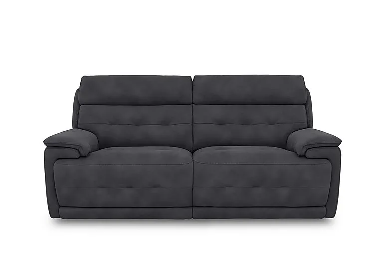 Brescia Fabric 3 Seater Sofa - Charcoal