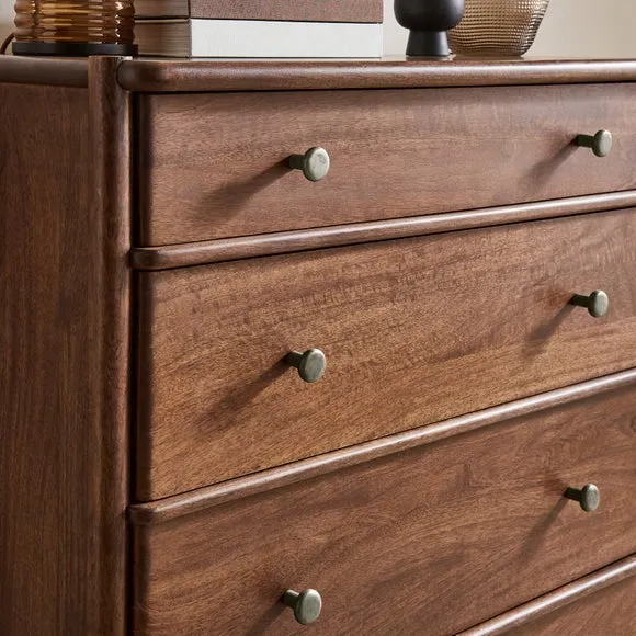 Elma 4 Drawer Chest, Mango Wood 4