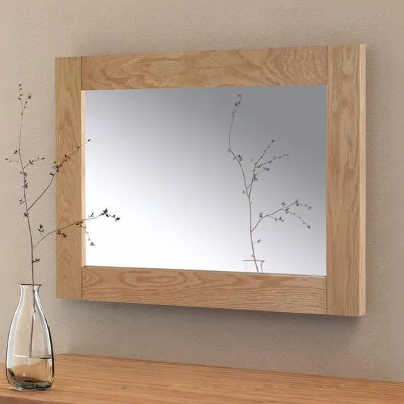 Marlborough Oak Framed Rectangle Wall Mirror