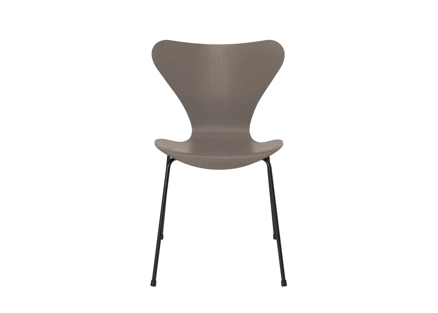 Fritz Hansen Series 7 Chair Coloured Ash Deep Clay Black Legs