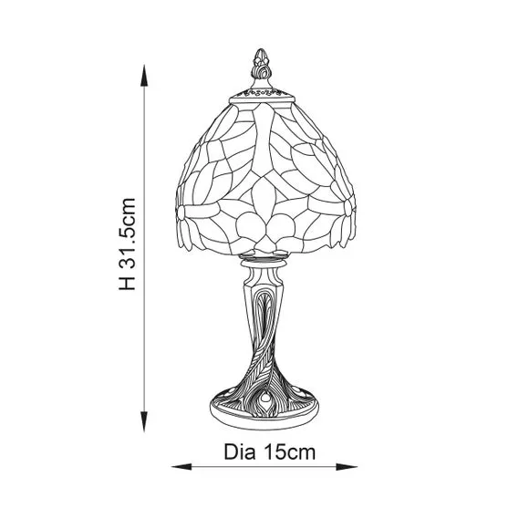 Vogue Flora Traditional Table Lamp 5