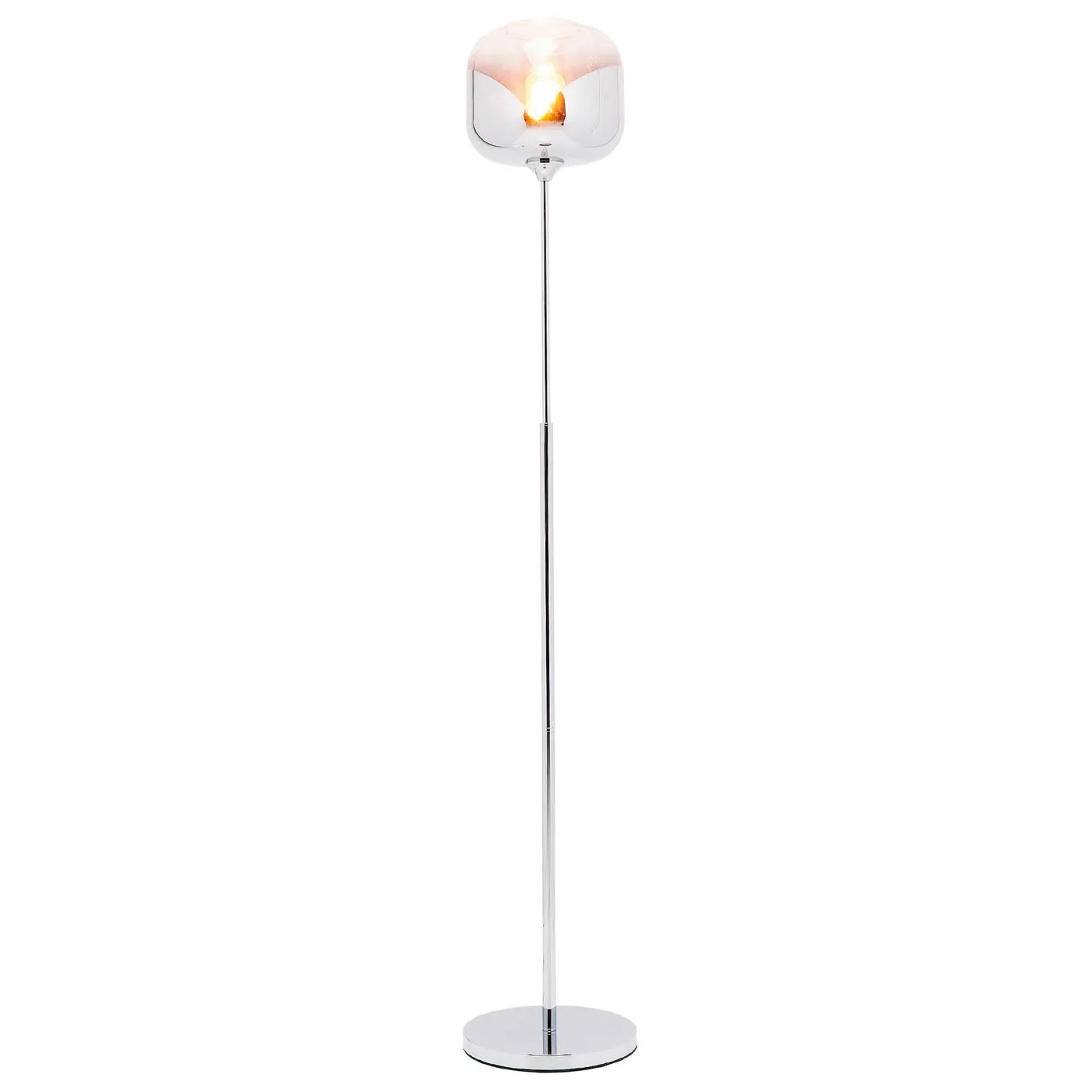 Chrome Goblet Ball Floor Lamp