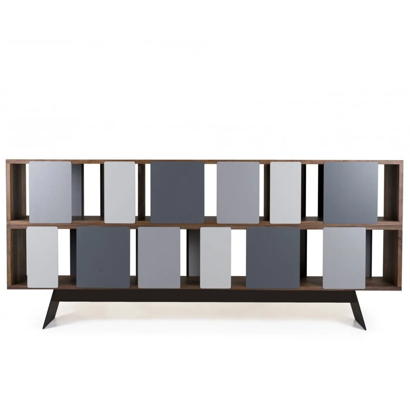 Heal's Different Trains Wide 1-Tier Cabinet in Walnut 4