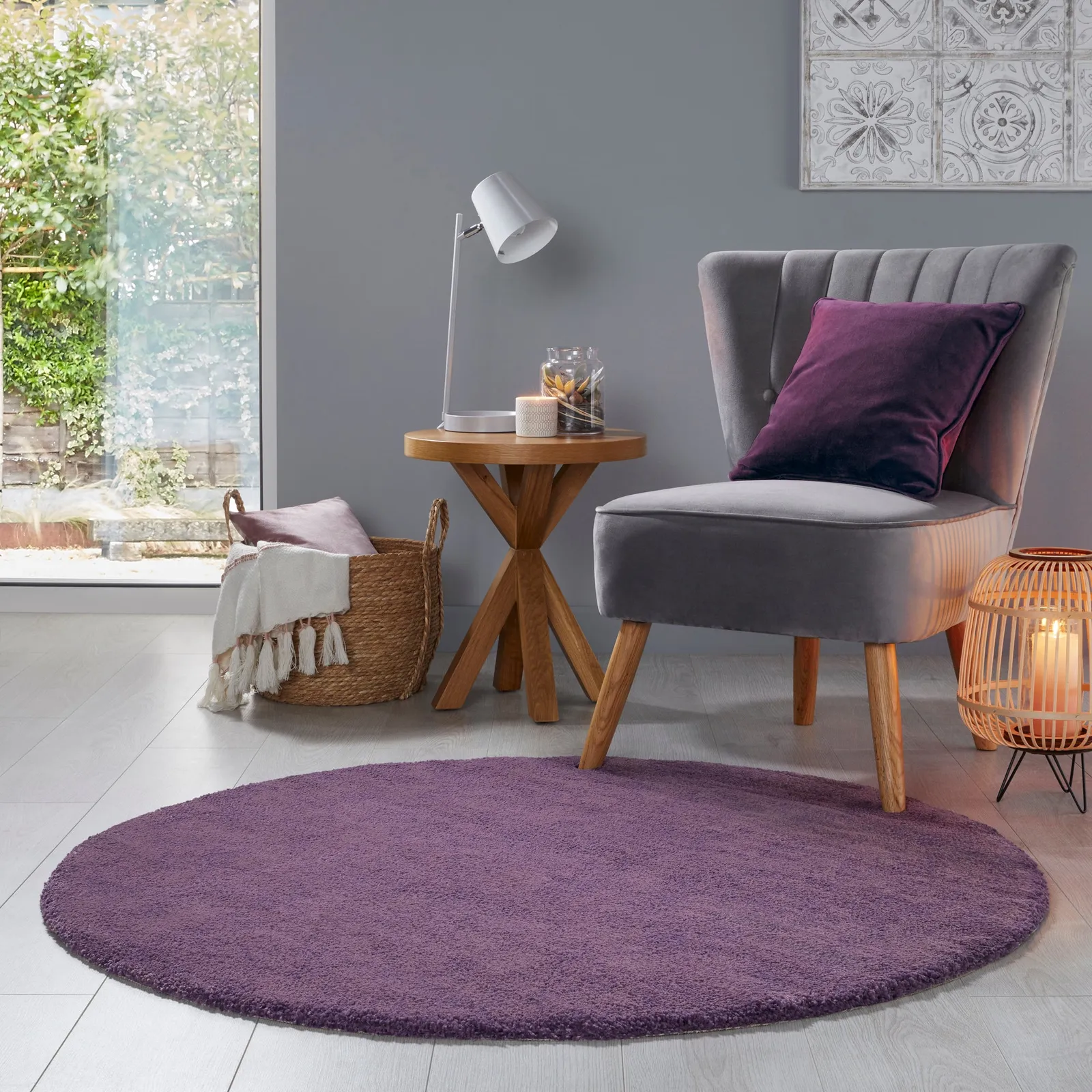 Jude Circle Rug Jude Plum