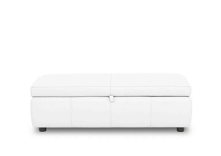 Tyrell 150cm Leather Blanket Box - BV Star White