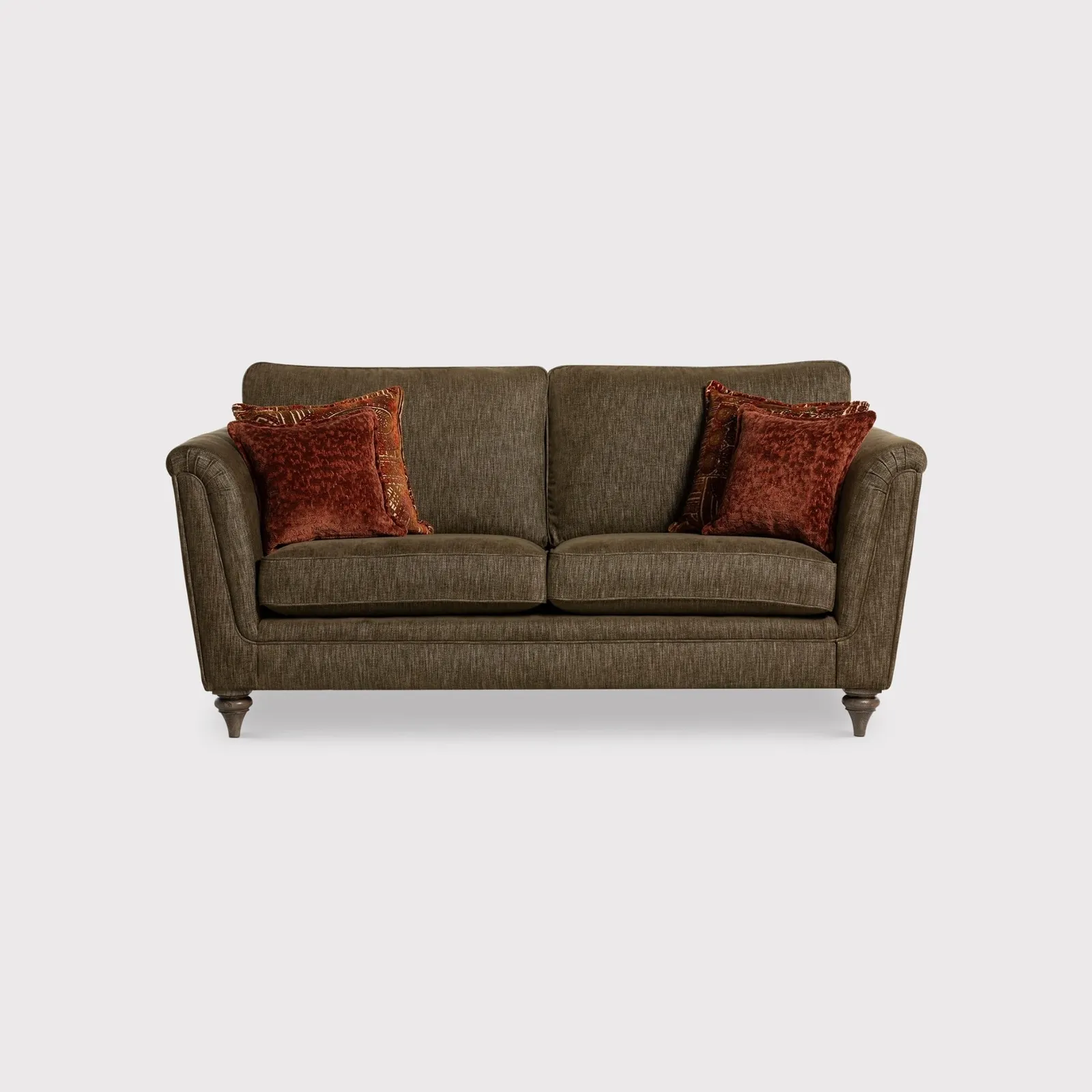 Godwin 3 Seater Standard Back Sofa, Green Fabric | Barker & Stonehouse