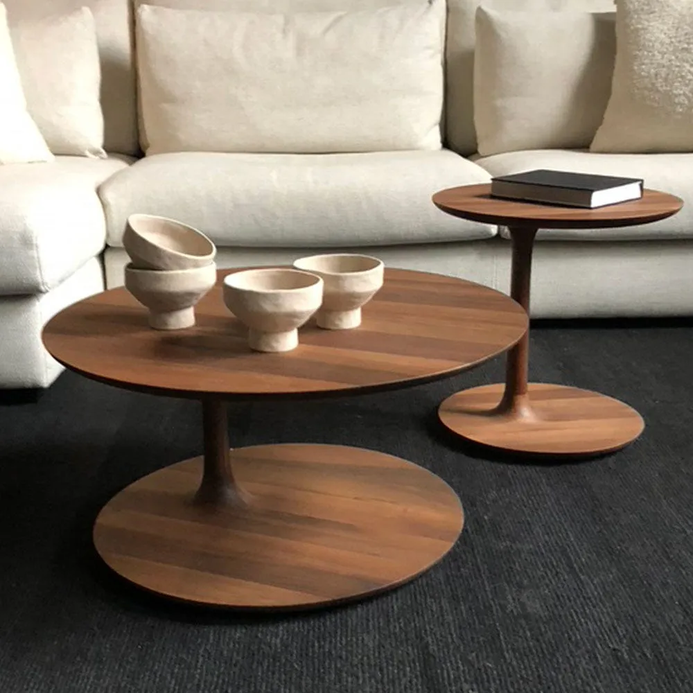 Artisan Bloop Side Table European Walnut 45cm 4