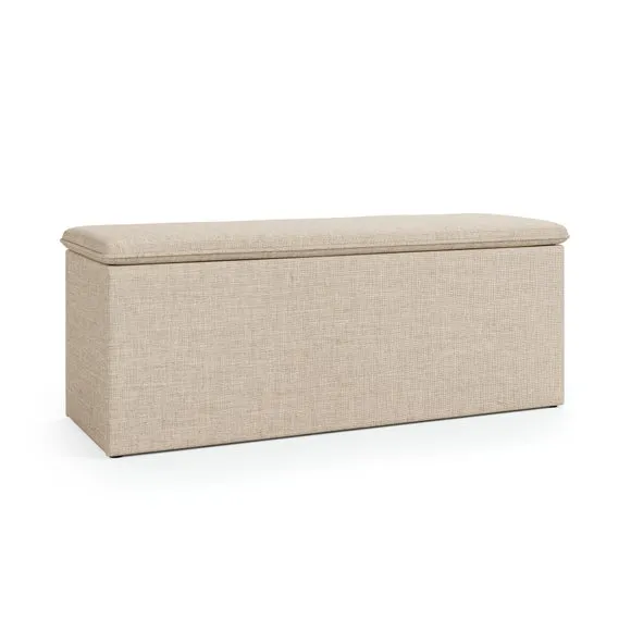 Olton Textured End of Bed Storage Ottoman 6