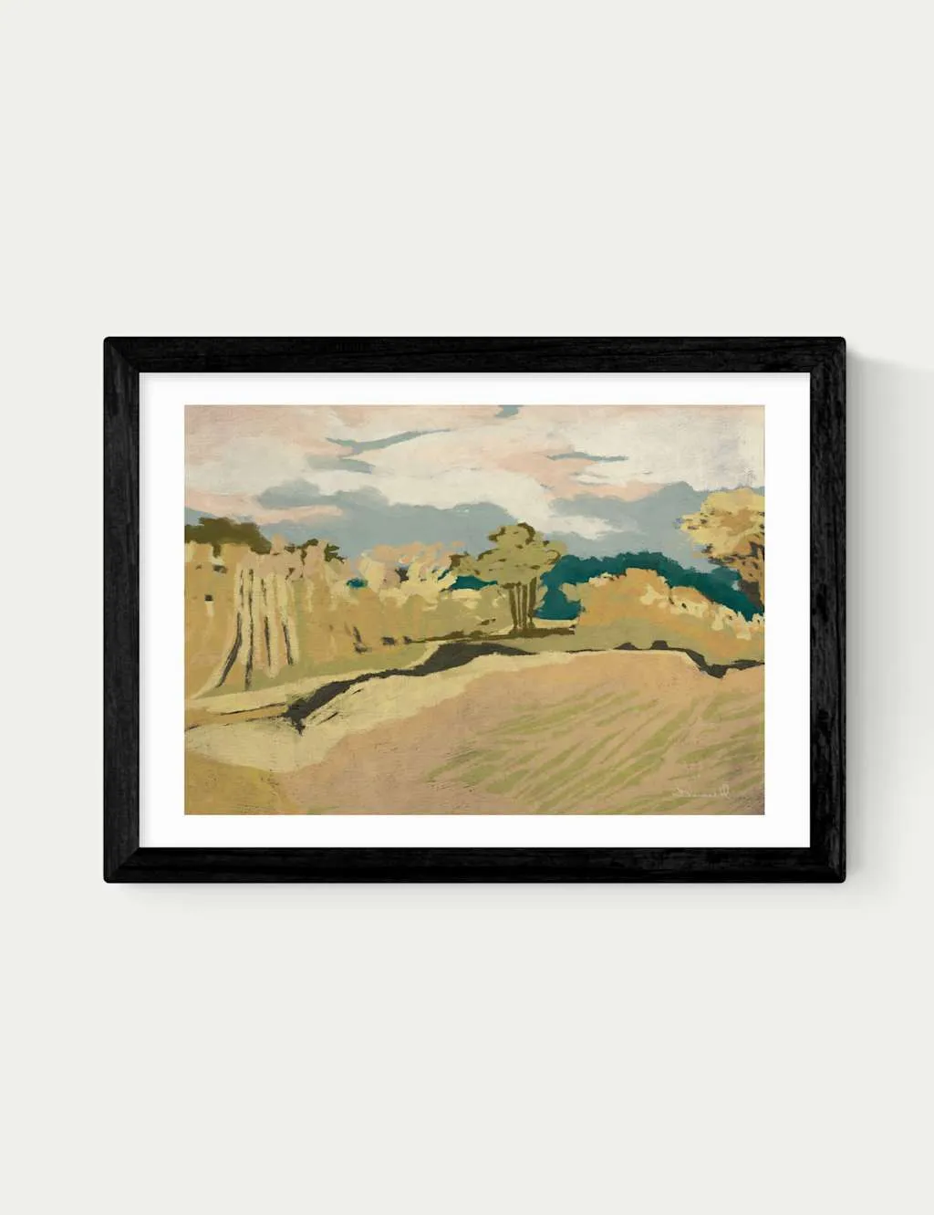 East End Prints Cornwall Light Framed Art Print Black