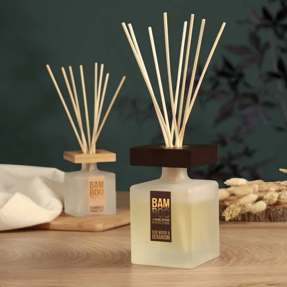 Heart and Home Bamboo Oud Wood & Geranium Diffuser 1