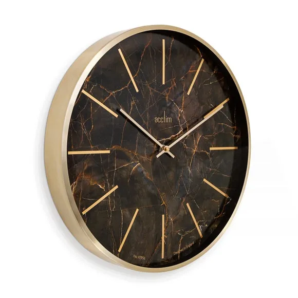 Acctim Luxe Quartz Brass Wall Clock 2