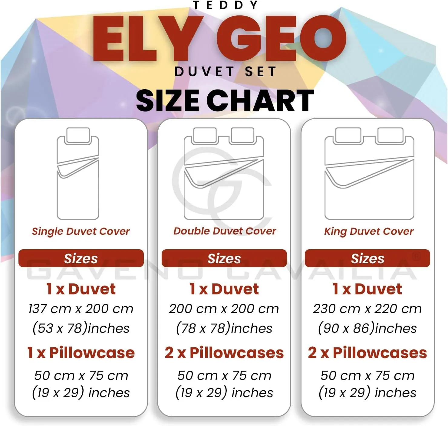 GAVENO CAVAILIA Ely Geo Printed Duvet Cover in Burnt Orange 4